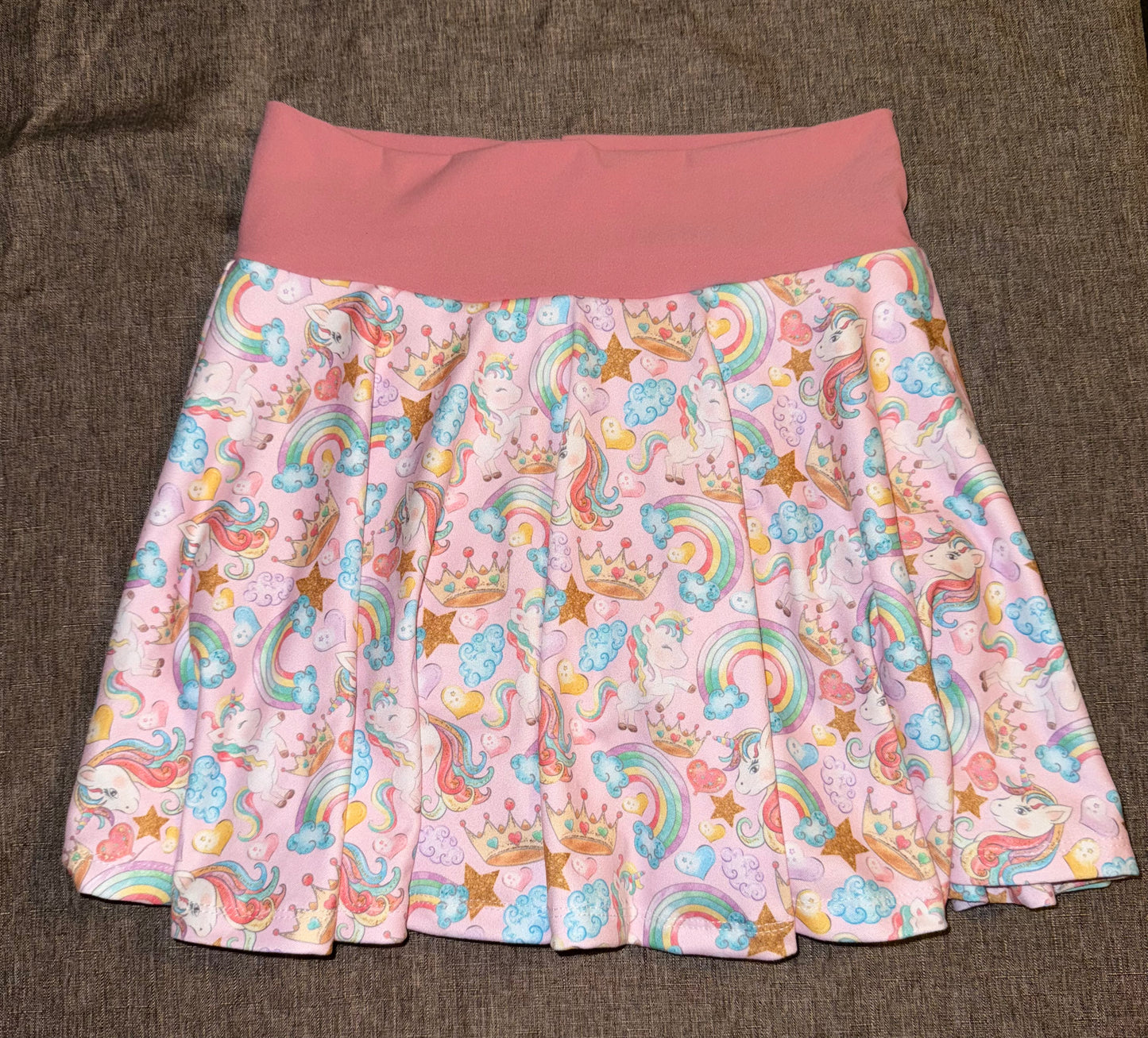 7Y Skirted Bummie: Princess Unicorn