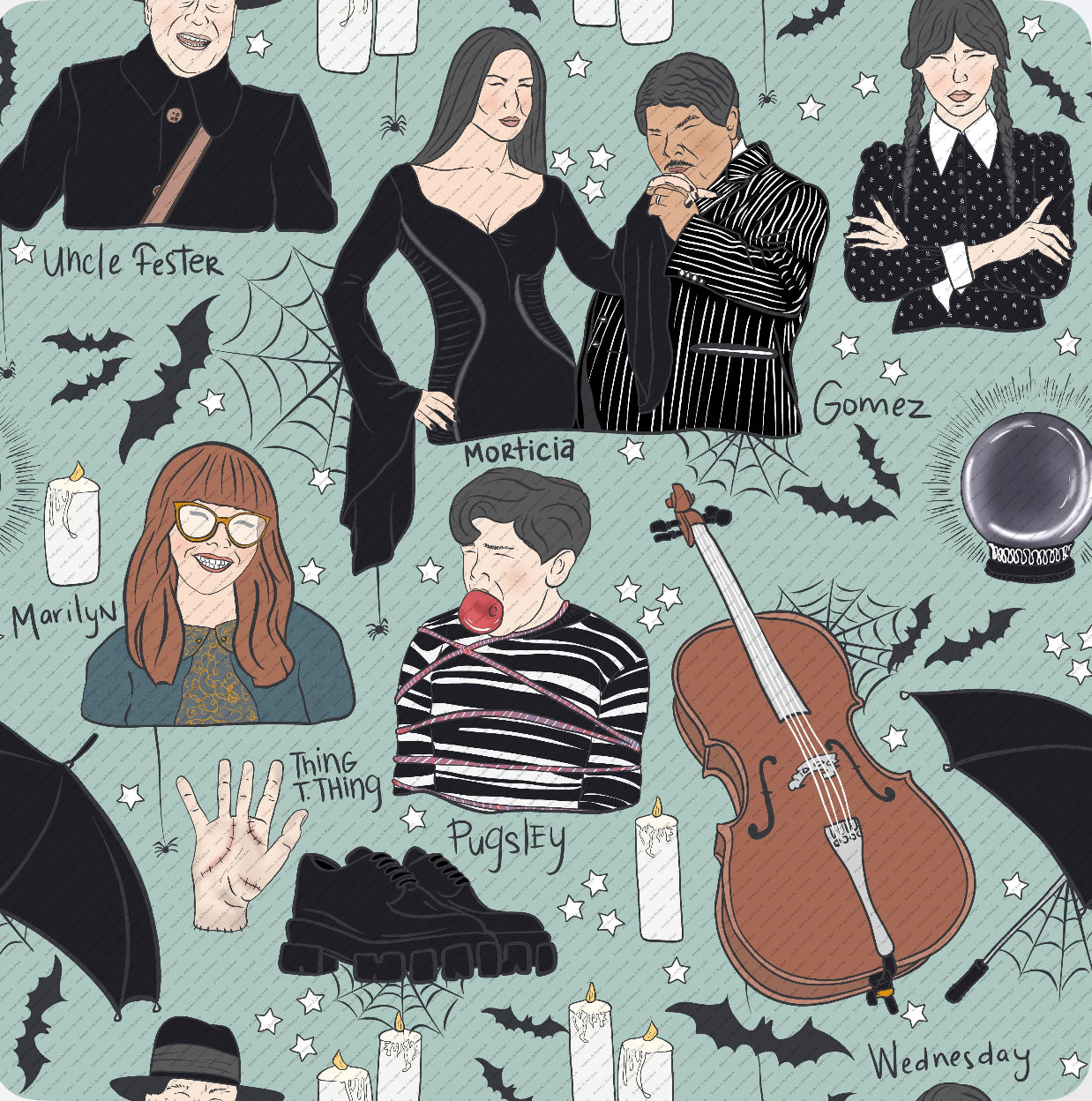 Addams Names: Accessories