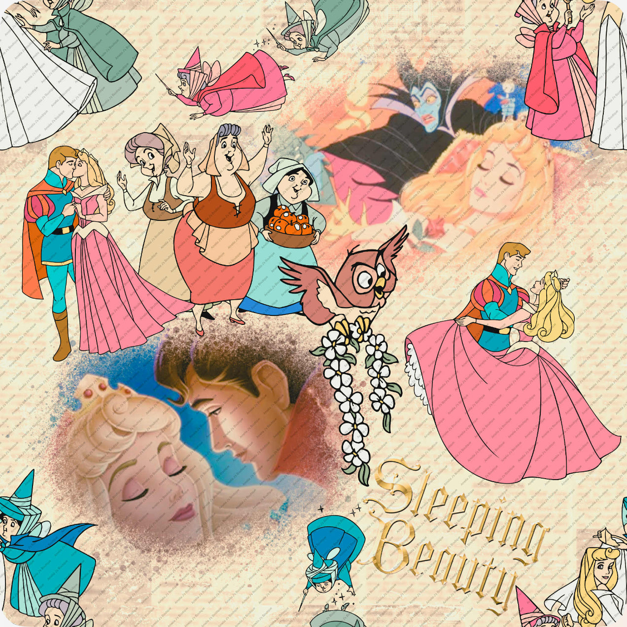 Vintage Sleeping Girl