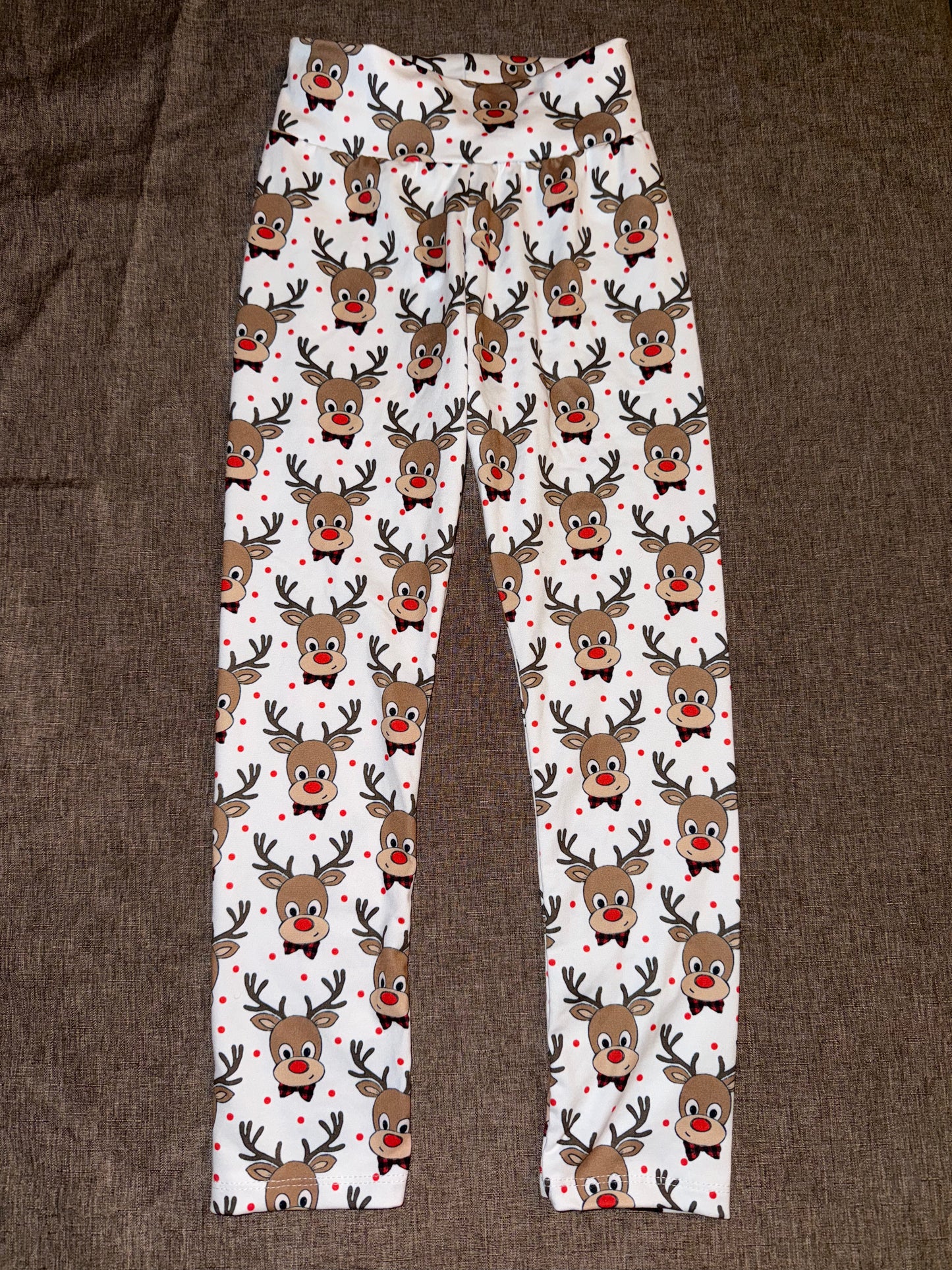 4T Leggings: Reindeer