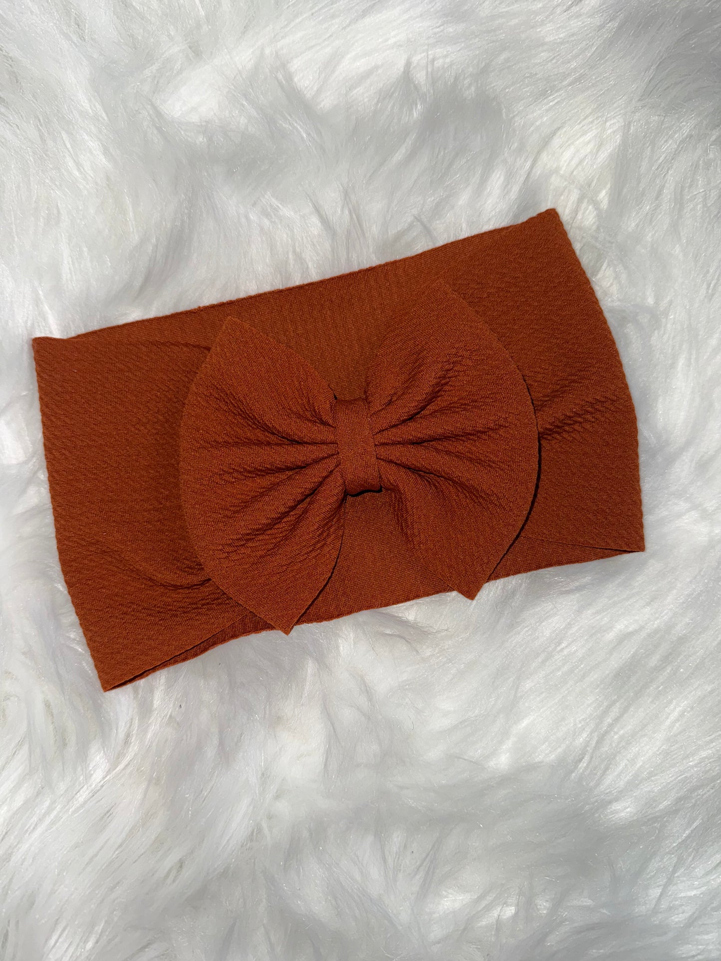5" Bow Headwrap: Rust