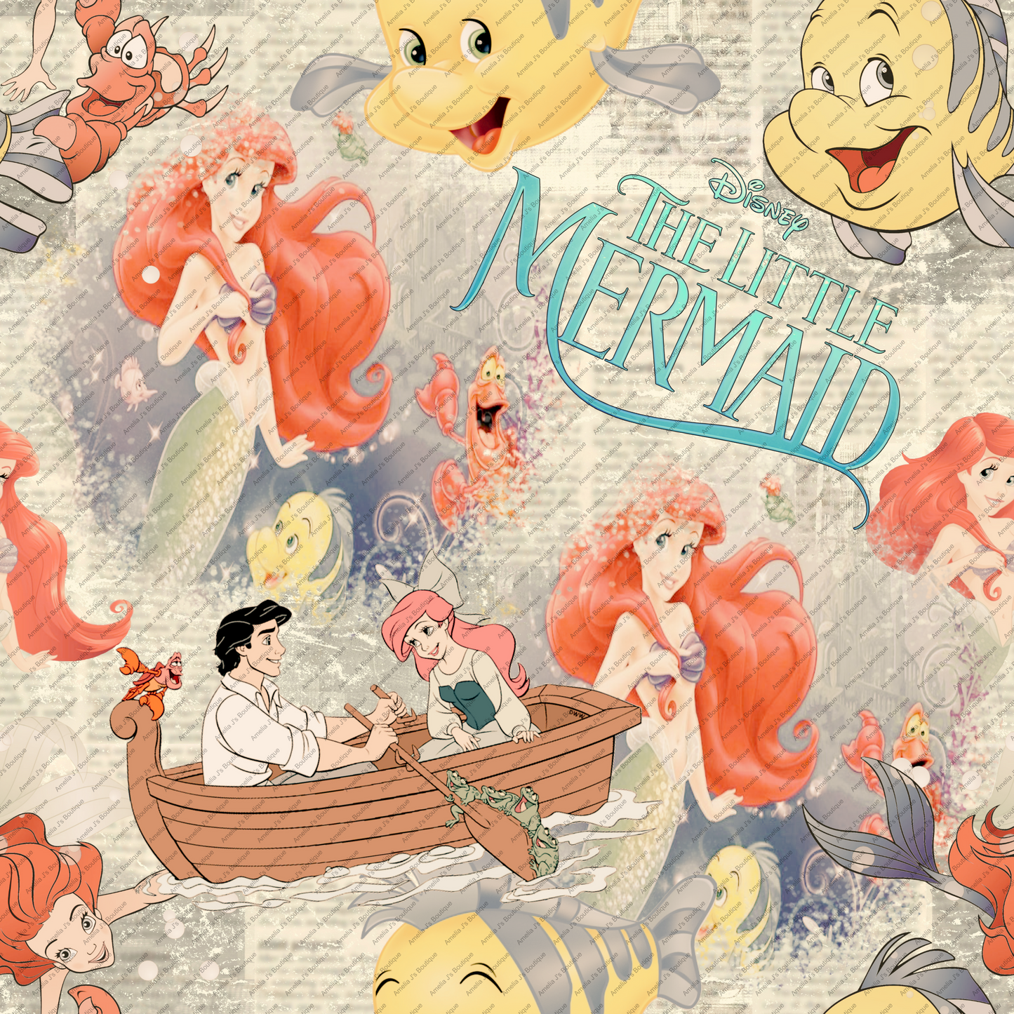 Vintage Mermaid Girl