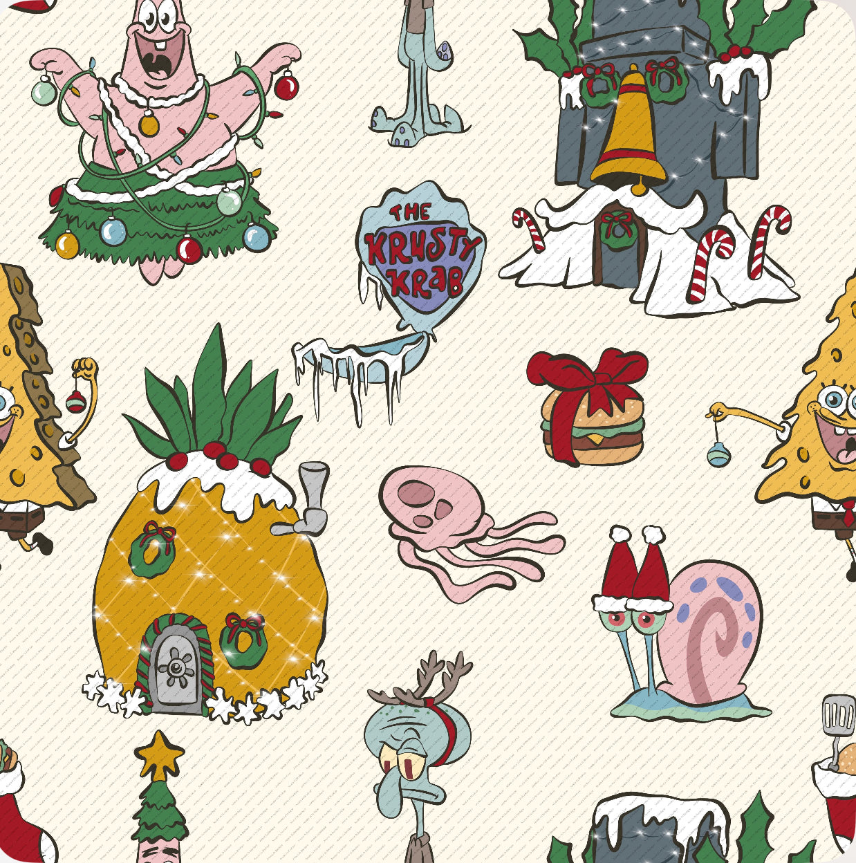 Holiday Sponge (Cream): Clothing