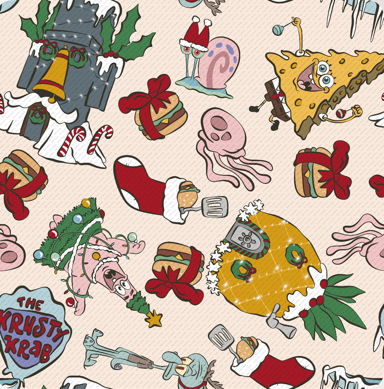 Holiday Sponge (Cream): Clothing