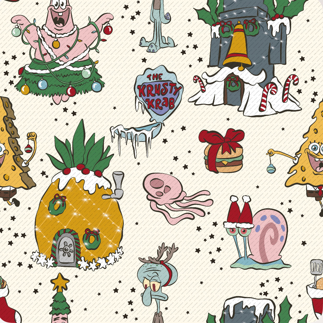 Holiday Sponge (Cream): Clothing