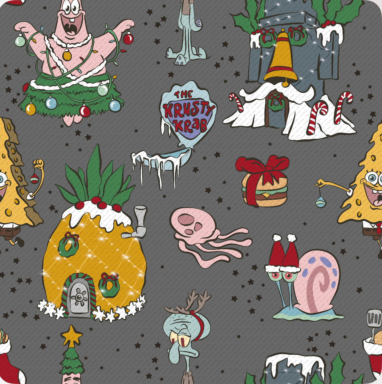 Holiday Sponge (Gray): Clothing