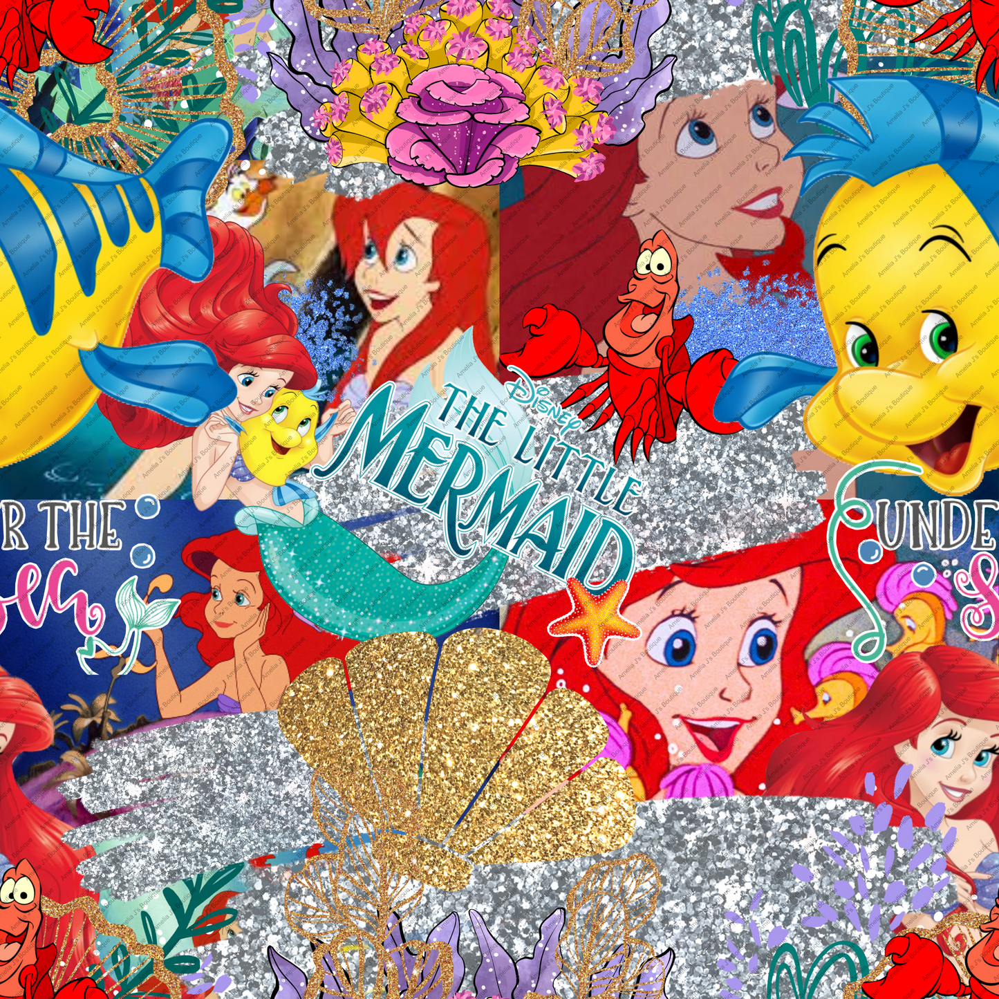 Glitter Mermaid Girl