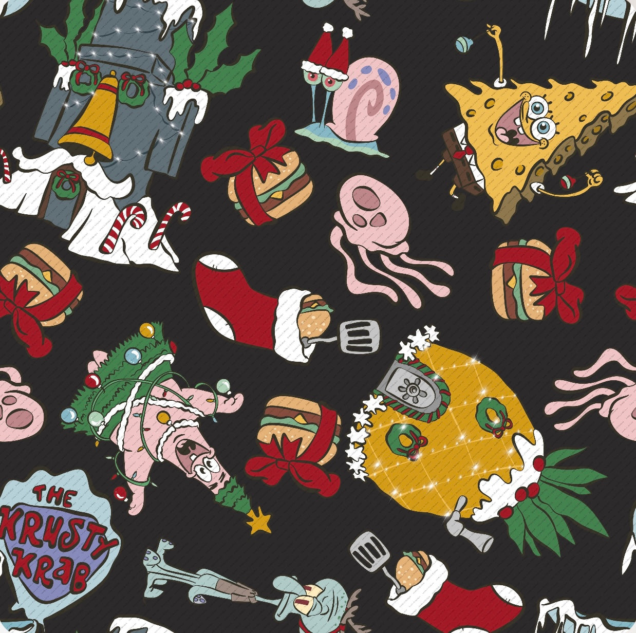 Holiday Sponge (Black): Clothing