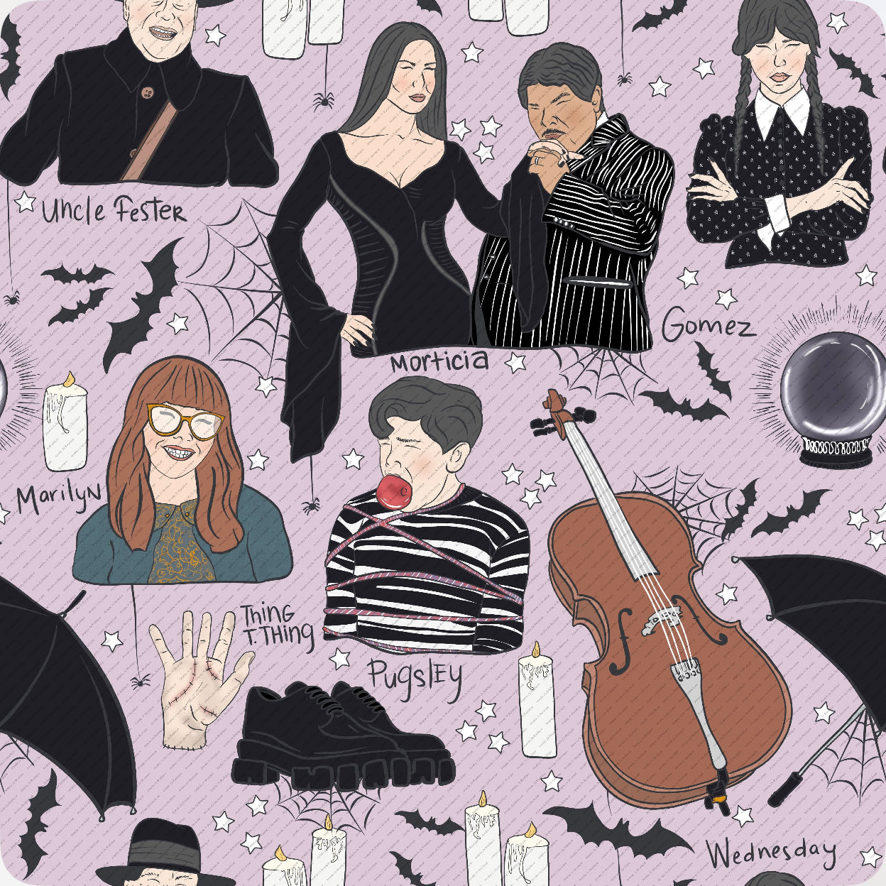 Addams Names: Accessories