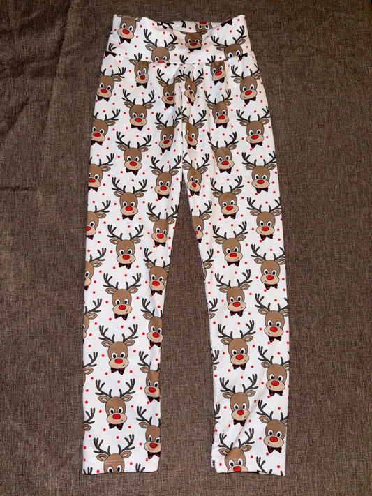 4T Leggings: Reindeer