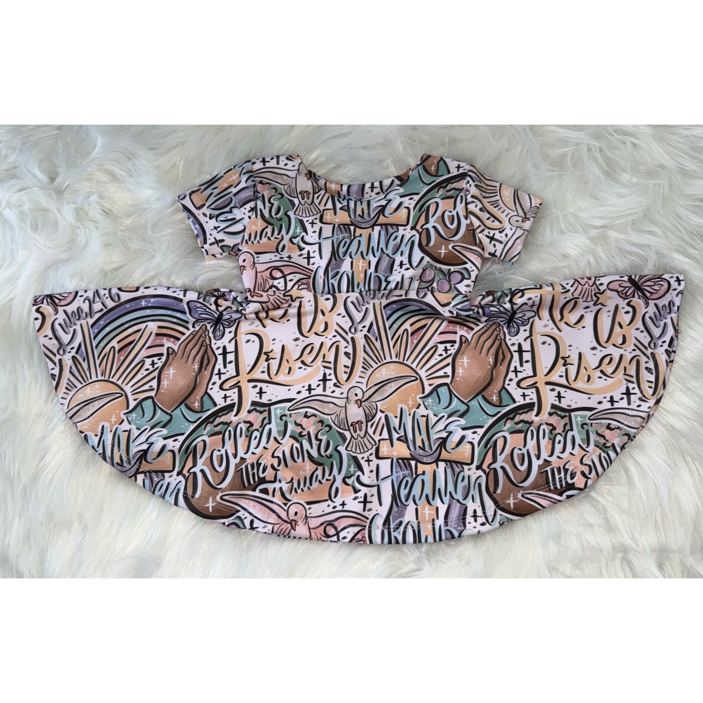 Peplum Dress: He is Risen