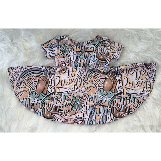 Peplum Dress: He is Risen
