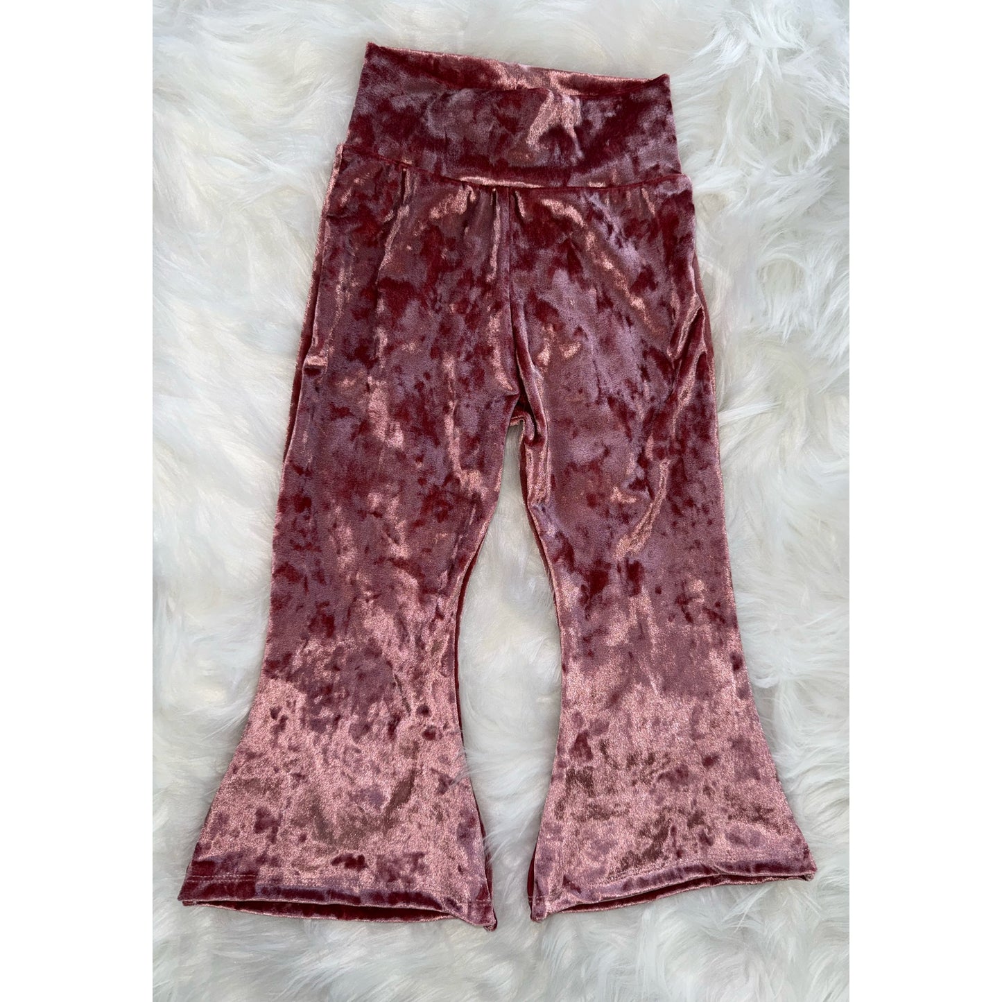 Bootcut Leggings: Muave Velvet