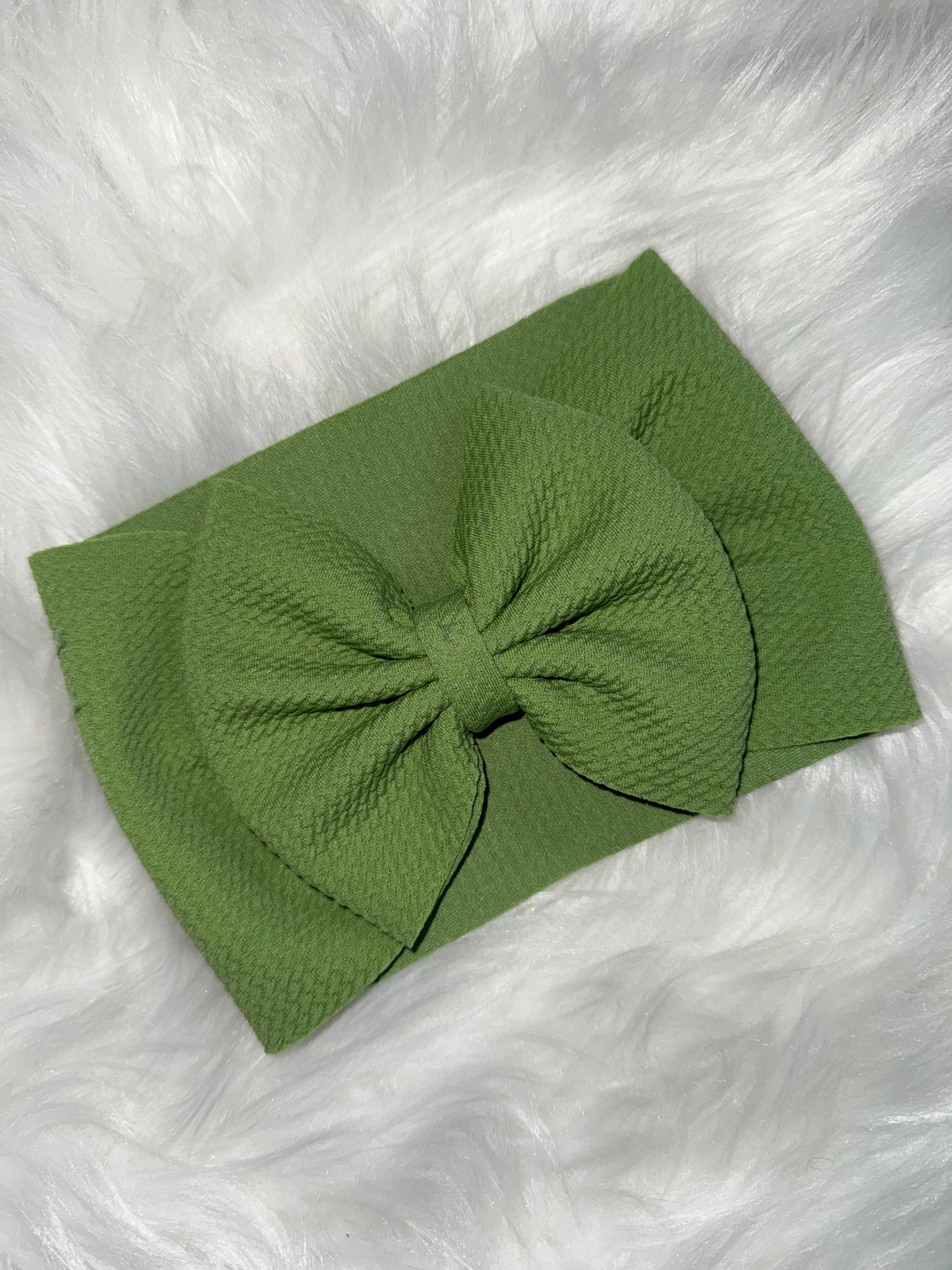 5" Bow Headwrap: Pistachio